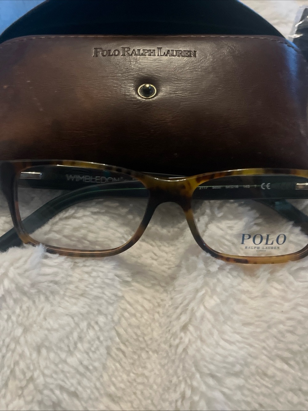 Wimbledon Tortoiseshell Brown Rectangular Men’s Glasses